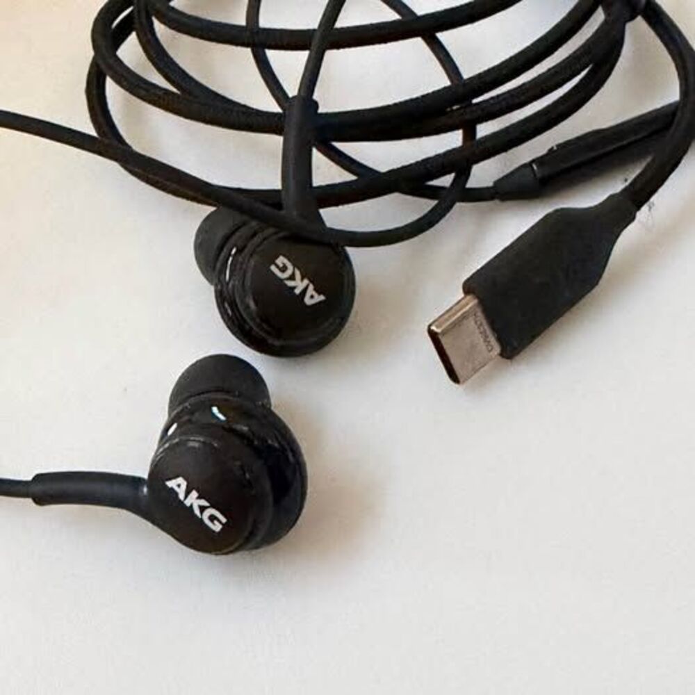 Samsung AKG In-Ear Wired Earbuds with Microphone Type-C with Braided Cable Black